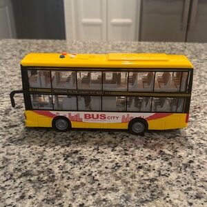 City Bus Toy with Yellow and Red Design